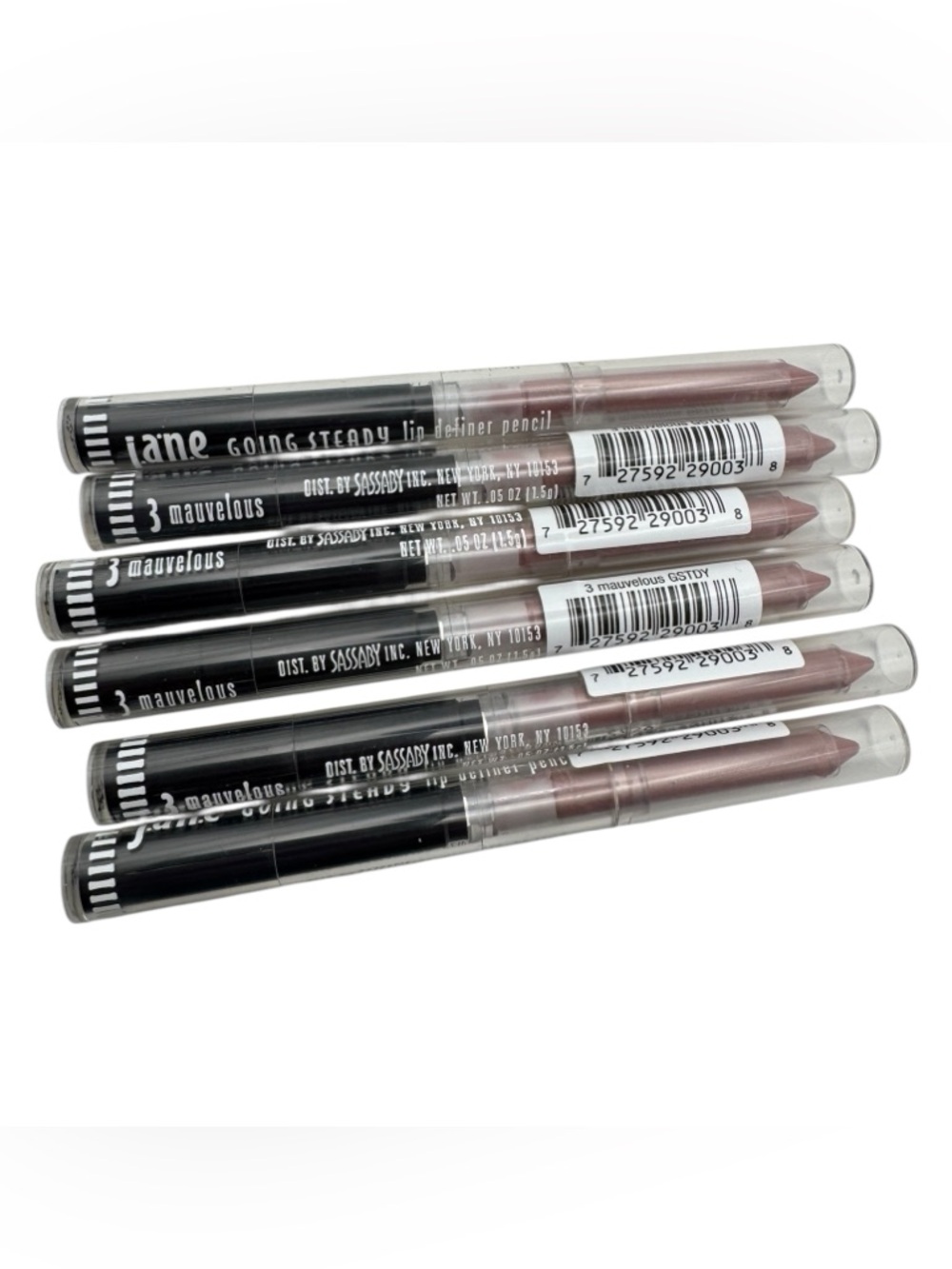 Jane Going Steady Lip Liner Pencil #3 Mauvelous – Lot of 6 New Sealed